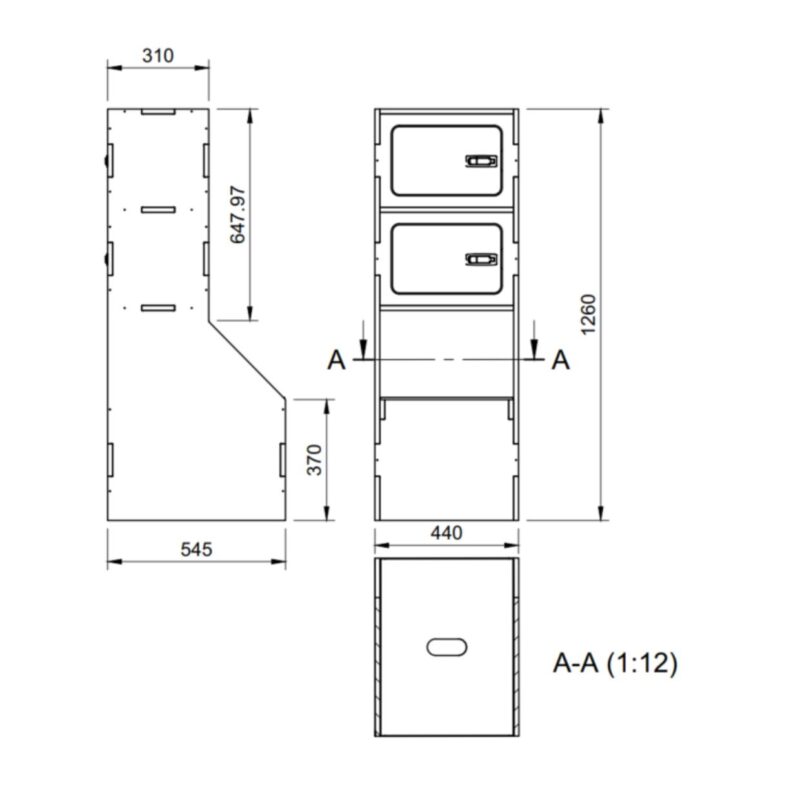 Meuble arrière siège conducteur van Meuble arrière siège conducteur van