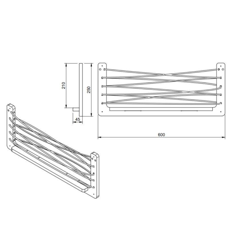 Support mural 600 (5) Support mural van 600 (2)