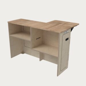 meuble cuisine van - hévéa - vue arrière