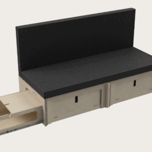 Configuration lit peigne Lit peigne 120x190