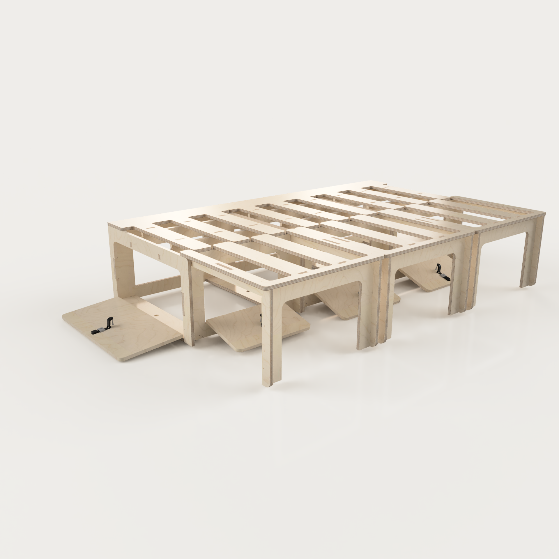 Lit peigne avec matelas