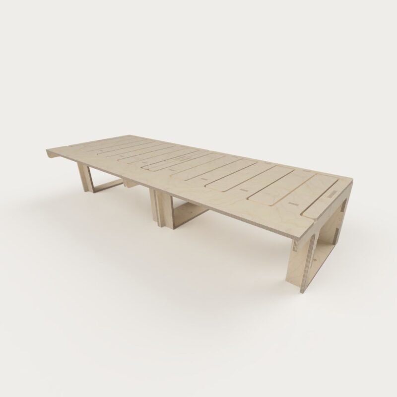 Lit peigne 120x190 sans porte-peigne fermé