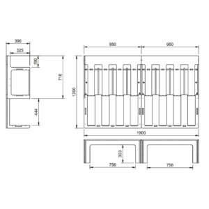 Plan 120x190 sans porte